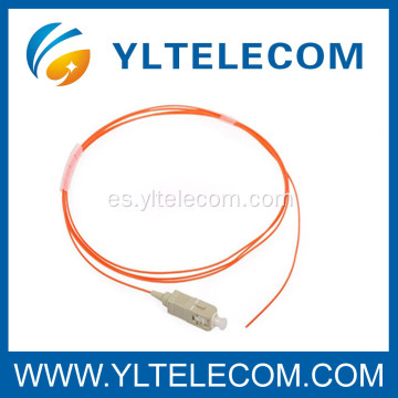 SC multimodo fibra óptica Patch Cord, SC fibra óptica coletas pérdida de inserción baja